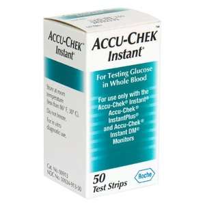  Accu Chek Instant Test Strips for Blood Glucose   50 ea 