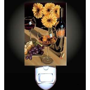 Wine and Sunflowers Decorative Night Light