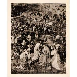  1937 Photogravure Pieter Brueghel Religious Art Jesus 