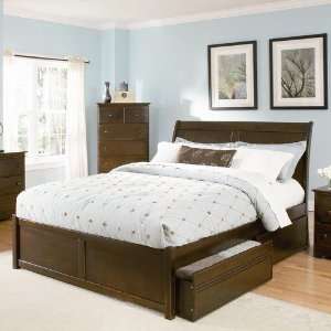  Atlantic Furniture Brooklyn Platform Bed with Open 