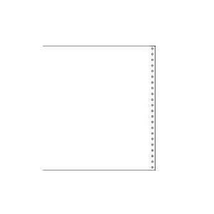  14 7/8 x 8 1/2 20# Blank Continuous Computer Paper, 2700 