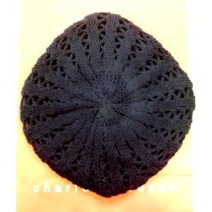 Womens Beret Knitted Double Layer Hat for Spring, fall, and autumn 