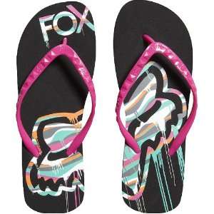 Fox Racing Head Start Flip Flop Girls Sandal Fashion Footwear   Black 