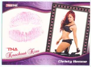 CHRISTY HEMME KNOCKOUT KISS CARD #49/75 TNA KNOCKOUTS  