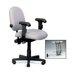PHOENIX Adjustable Lumbar Support Task Chair   Light gray  