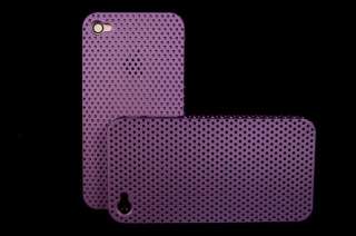 Perforated Slim Back Case for Apple iPhone 4 4G   Purple  