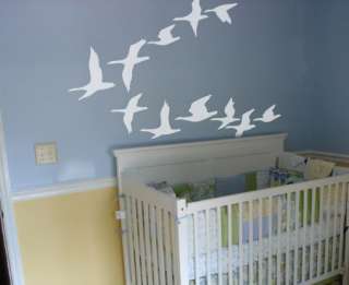 Vinyl Wall Art Decal Sticker Flying Geese Ducks Birds  
