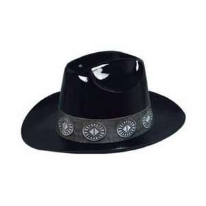  Black Plastic Cowboy Hat 