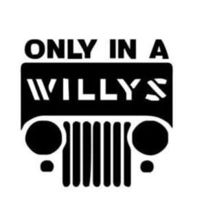  Willys Jeep Decal 6 White Sticker 