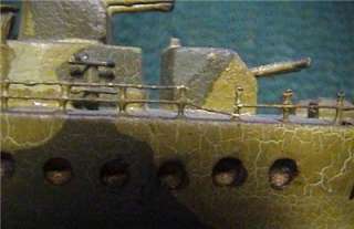  DESTROYER HAND MADE WOOD SHIP MODEL COPPER? RIGGING WORLD WAR VGC