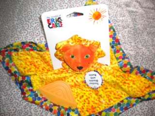 World of Eric Carle Orange Lion Teether Security Blanket Rattle Lovey 