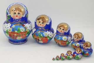 10 pcs Russian Nesting Doll   Matryoshka #3093  