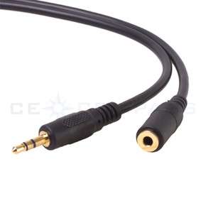 30FT 1/8 3.5mm Stereo Audio Extension Cable Plug Mini Jack M/F Male 