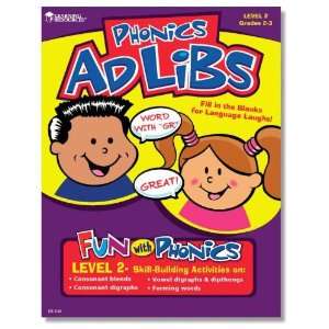    Learning Resources Phonics Ad Lib Book   Level 2 Toys & Games