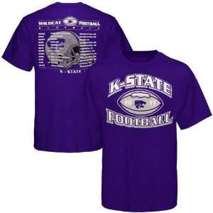  Kansas State Wildcats 2011 Football Schedule T Shirt 