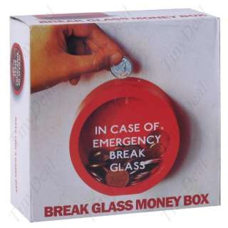 BREAK GLASS Style Coin Change Piggy Bank HHI 23155  