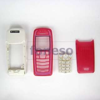 1x Nokia 3100 front and back housing, keypad WITH middle housing 