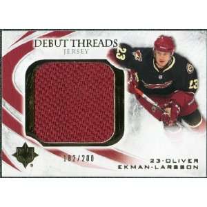   Debut Threads #DTOE Oliver Ekman Larsson /200 Sports Collectibles