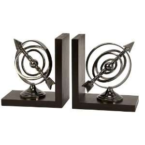  Calisto Aluminum Armillary Bookends