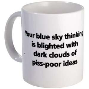 Blue Sky Thinking Cupsthermosreviewcomplete Mug by   