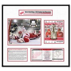 Detroit Red Wings 2008 Stanley Cup Ticket Frame Chris Osgood Game 6 