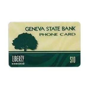    Collectible Phone Card $10. Geneva State Bank 