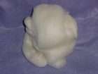 WHITE SHETLAND WOOL ROVING 4 oz. 