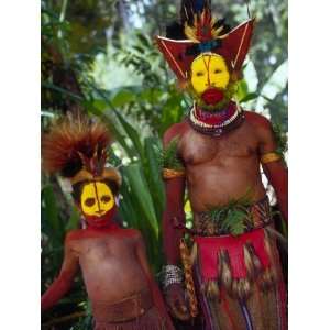  Huli Wigmen, Traditional Body Decoration, Papua New Guinea 