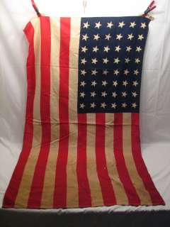 VINTAGE 48 STAR US FLAG WWI ERA AMERICAN USA UNITED STATES C  