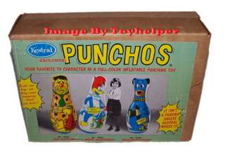 Woody Woodpecker & Parrot 60s Bop Bag Toy Punching MIB  
