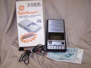 GE TAPE DECK RECORDER GREAT COND COMPLETE IN BOX 35105  