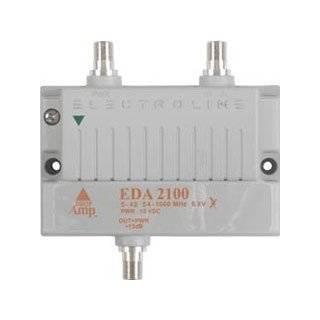 Electroline EDA 2100 1 Port Cable TV HDTV Signal Booster/Amplifier 