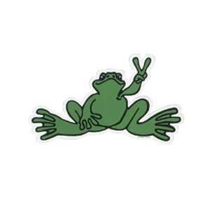  Peace Frogs   Green Frog   Window Decal / Sticker 