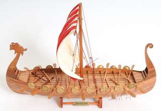 Viking Wood Ship Model Decorative Sailboat 25 Boat New  