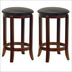 Winsome 24 Counter Height Swivel Bar Stools (Set of 2) [22931]