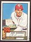 3864 1952 Topps 203 Curt Simmons Phillies GD  