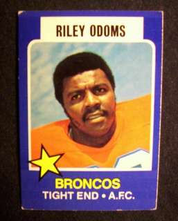 1975 Topps Wonder Bread Football #14 Riley Odoms  