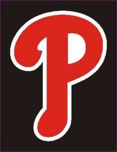 Philadelphia Phillies Cell, Ipod P Logo Sticker 1 #3aa  