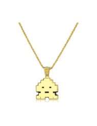 HAN CHOLO Shadow Series Gold Plated Brass Stoney Invader Pendant 