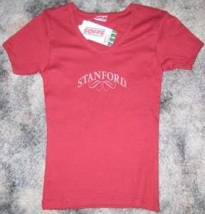 NEW STANFORD CARDINAL WOMENS T SHIRT JERSEY M fitted RD  
