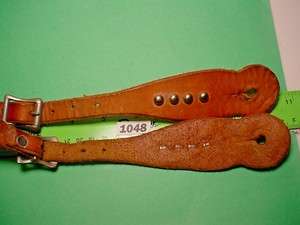 Older Handmade Ladies SPOTTED Leather Spur Straps VERY WELL MADE Make 