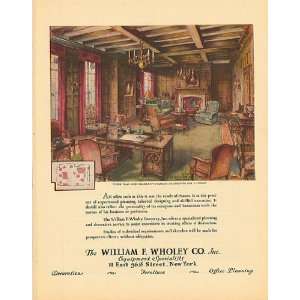  William F. Wholey Ad from November 1930