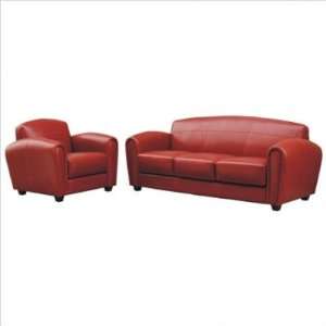  Wholesale Interiors Baxton Studio Leather Stylish Sofa Set 