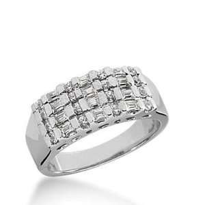 Platinum Diamond Anniversary Wedding Ring 16 Round Brilliant Diamonds 