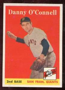 1958 TOPPS DANNY OCONNELL, #166, EX MT  