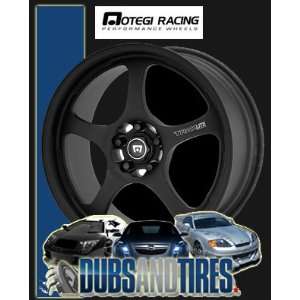   15x7 MOTEGI RACING wheels TRAKLITE1 FLAT Black wheels rims Automotive