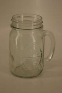 RARE* Glass 16 oz. COUNTRY HEARTH Drinking Jar  
