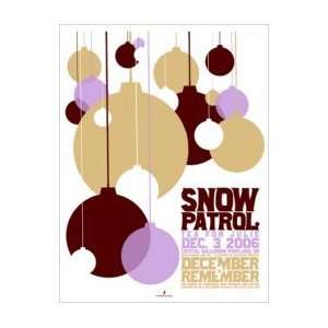  SNOW PATROL   Limited Edition Concert Poster   by 