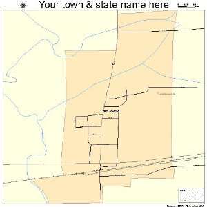  Street & Road Map of New Munich, Minnesota MN   Printed 