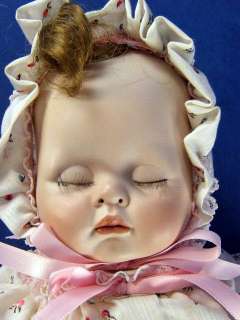   Made 15 Porcelain / cloth Sleeping Baby Doll with Music Box  